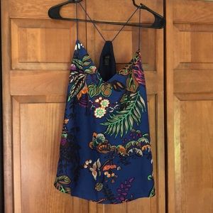 JCrew Silk Floral Tank Top